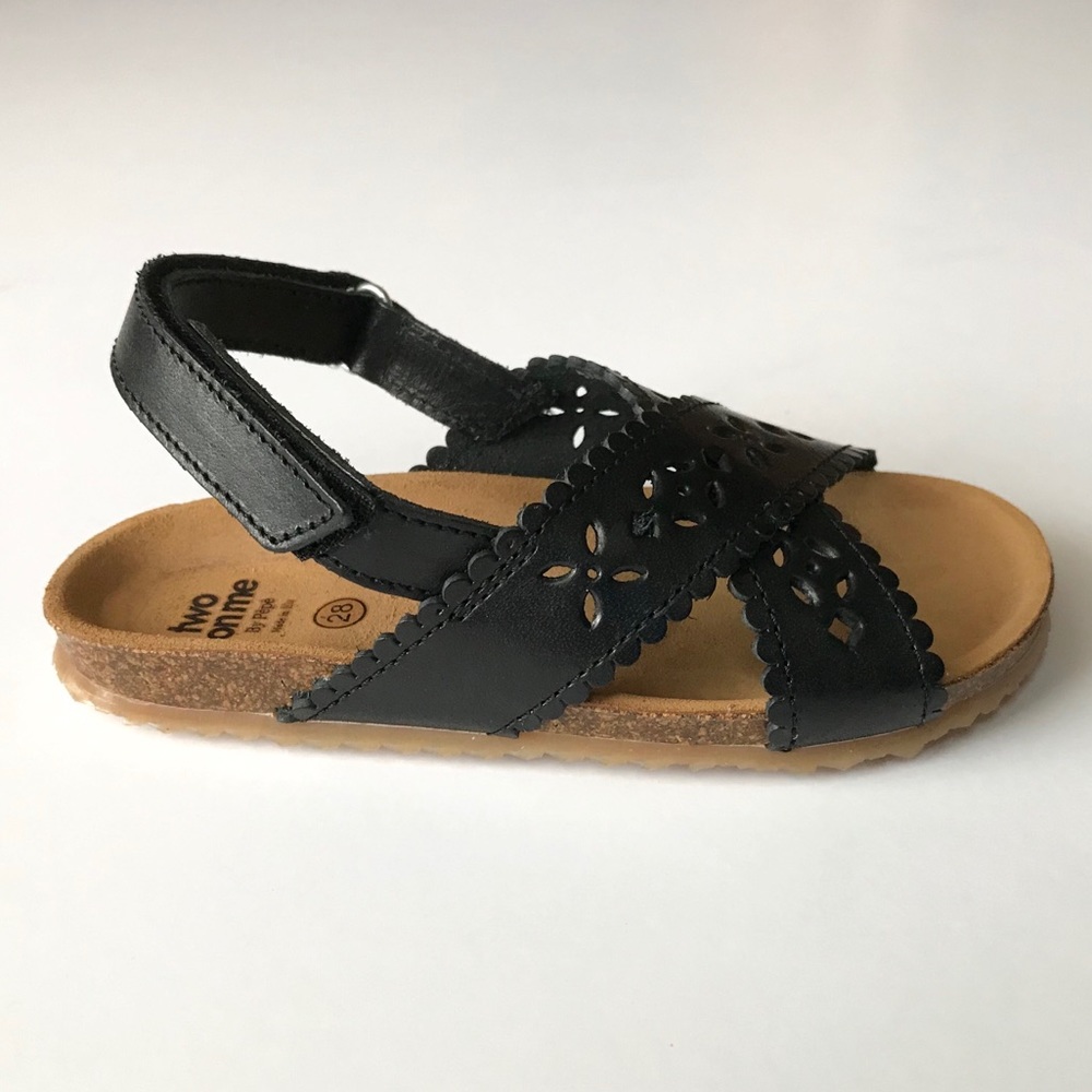 NEW Black Vachetta Sandals - Two Con Me by Pepe - Picture 4 of 5